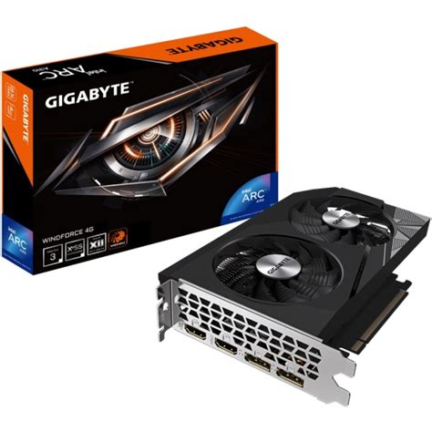 Видеокарта GIGABYTE Arc A310 WINDFORCE 4G GV-IA310WF2-4GD — купить по ...