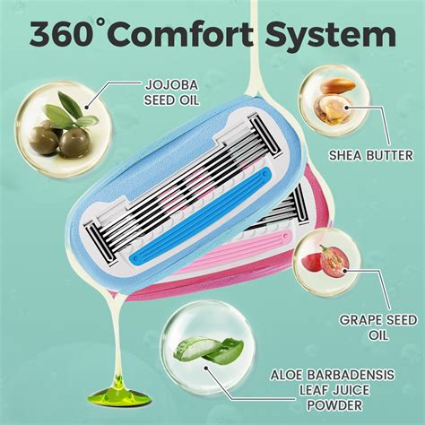 Colorlamb Portable Shaving Razor For Women Bikini Leg Hair Private Body Shaver With Layer Skin