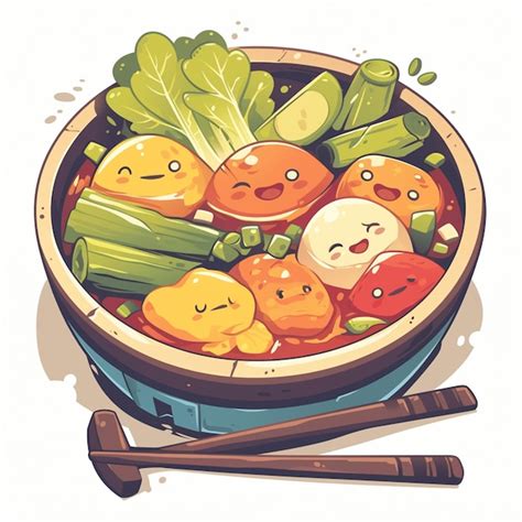 Premium Vector Electric Hot Pot With Dual Compartments And Temperature Control