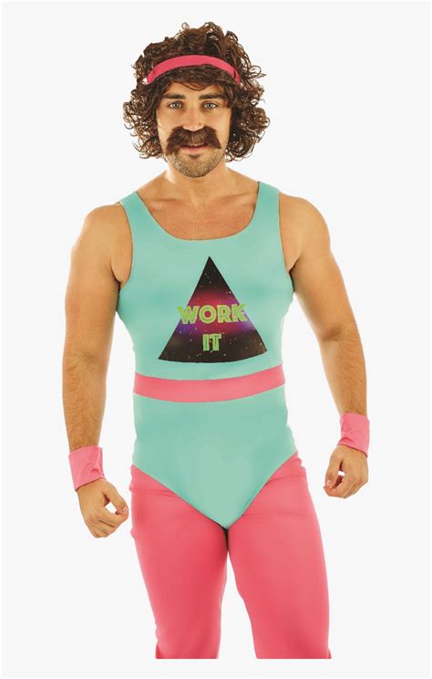 Mens 80s Workout Fancy Dress Costume 80s Aerobics Costume Men Hd Png