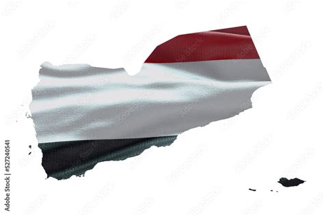 Yemen map outline icon. PNG alpha channel. Country with national flag ...