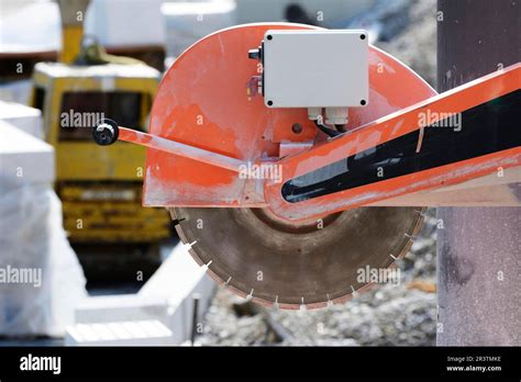Buzz Saw At A Construction Site Stock Photo Alamy
