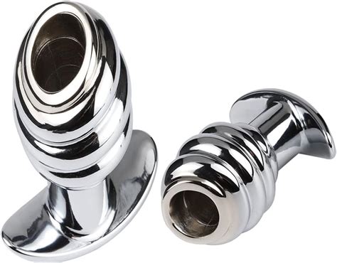 Plug Metal Hollow Plug Expander Speculum Butt Plug Tunnel Sex Toy Butt Plug Vagina Dilator Toy