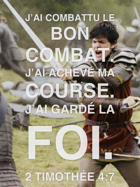 Jai Combattu Le Bon Combat Jai Achevé La Course Jai Gardé La Foi