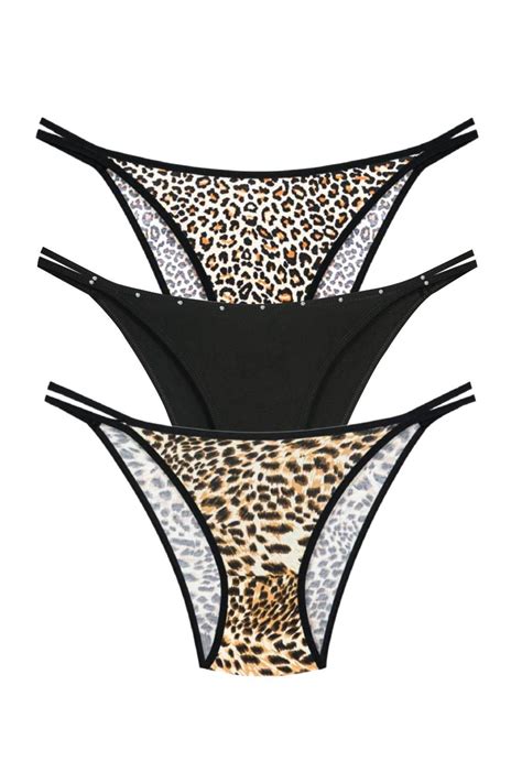 Newlilla 1025 Çift İp Taş Detaylı Bikini Külot Paketi 1025 V7 Fiyatı Yorumları Trendyol