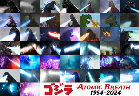 Evolution Of Godzillas Atomic Breath 1954 2024 Godzilla Know Your Meme