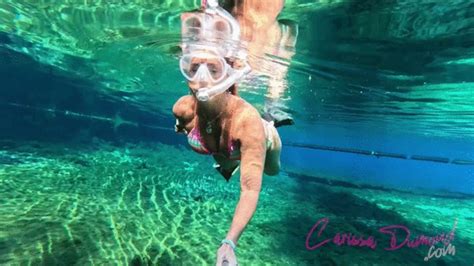 Carissa Swimming In A Bikini And Her Alter Ego Mermaid Form CarissaDumond Clips4sale