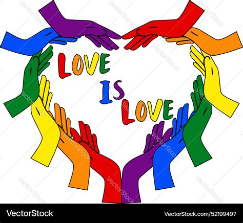 Love Is Pride Svg Gay Lgbt Royalty Free Vector Image