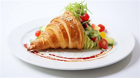 Receta De Croissant Integral Relleno Foto Premium