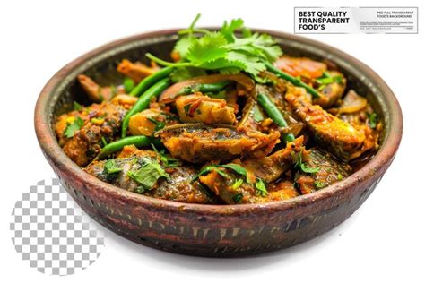 Premium Psd Bengali Shutki Bhorta Traditional Dish On Transparent
