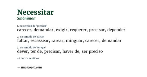 Como Se Escreve Necessitar - Sinônimos de Necessitar [por sentido] - Sinoscópio