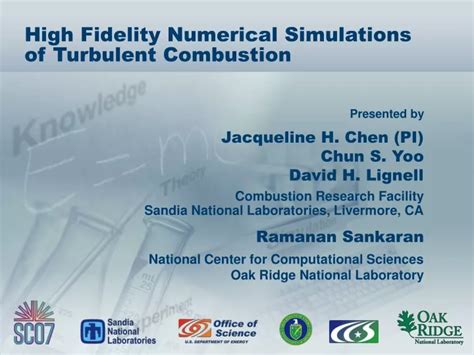 Ppt High Fidelity Numerical Simulations Of Turbulent Combustion