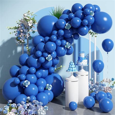 pcs royal blue balloons  sizes    ubuy india