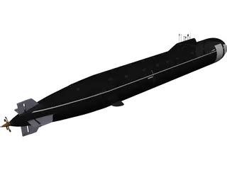 Yasen Class Russian Submarine 3D Model - 3DCADBrowser