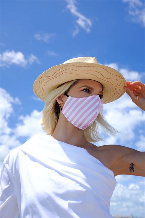 Summer Face Mask Striped Face Mask Couture Face Mask Etsy