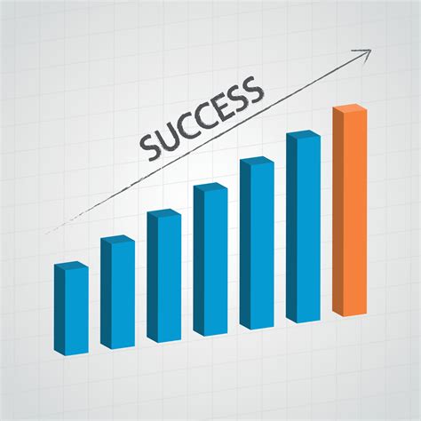 Success Chart Vector Image Isolated Background 23314344 Vector Art At