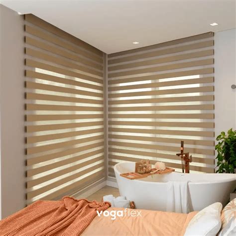 Persiana Double Vision Blackout - Persiana Double Vision Semi Blackout Dourada