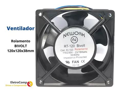 Cooler Para Painel El Trico Bivolt X X Mm Rolamento