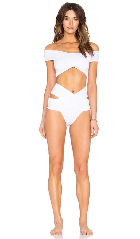 Oye Swimwear Lucette Bikini Set In White Revolve