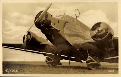 Ansichtskarte Postkarte Junkers Ju Flugzeug Der Akpool De