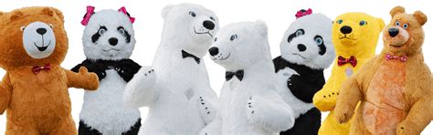 Ростовой белый медведь на День рождения - заказать поздравление от медведя