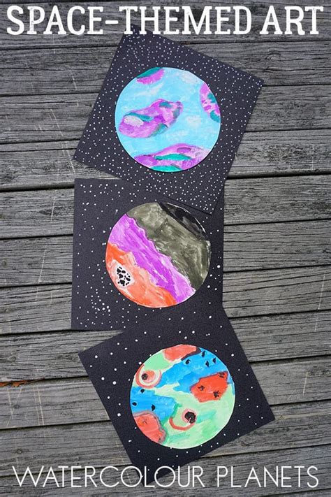 Space Art Projects For Preschoolers ~ #spaceactivities20 #kindergarten #artpreschool # ...