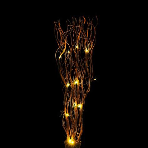 Lightshare Ft Led Natural Willow Twig Artificial Christmas Tree