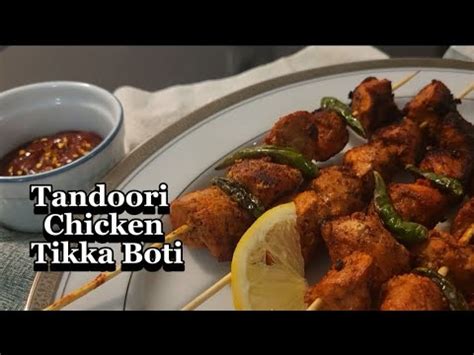 Spicy Chat Pati Tandoori Chicken Tikka Boti Without Oven Tava