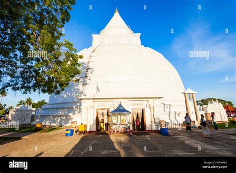Tissamaharama Raja Maha Vihara Is A Buddhist Stupa And Temple In Stock