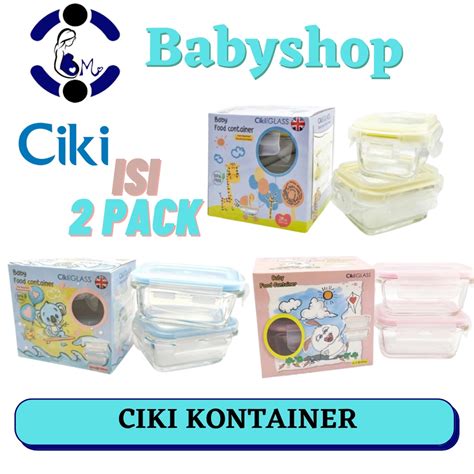 Jual FREE BUBBLEWRAP CIKI Glass Baby Food Container Wadah Kaca Makan