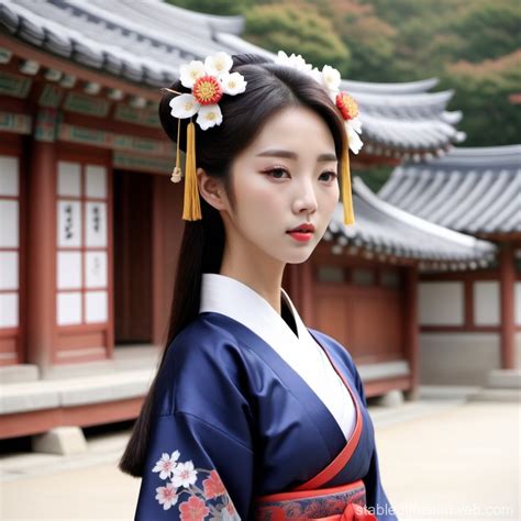 Traditional Clothing Worn by Women in Korea | Stable Diffusion Online