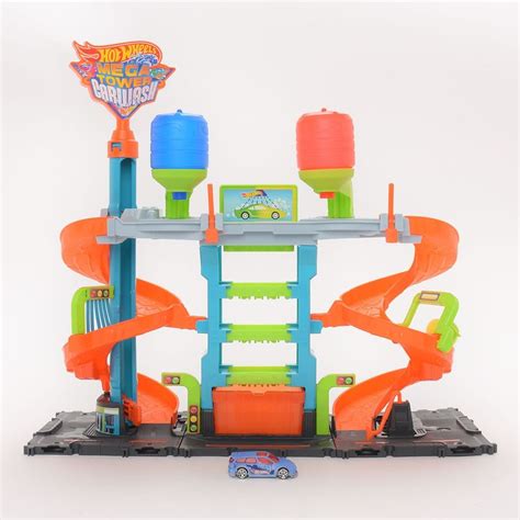 Pista De Carro Hot Wheels Mega Carwash Cambio De Color Incluye 1 Carro HOT WHEELS Falabella