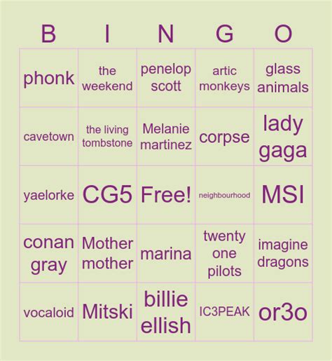 Ultimate Gay Bingo Card