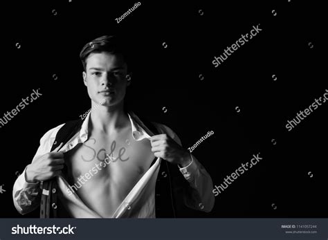 Chests Sexy Muscular Athletes Nude Torsosand Stock Photo 1141057244 Shutterstock