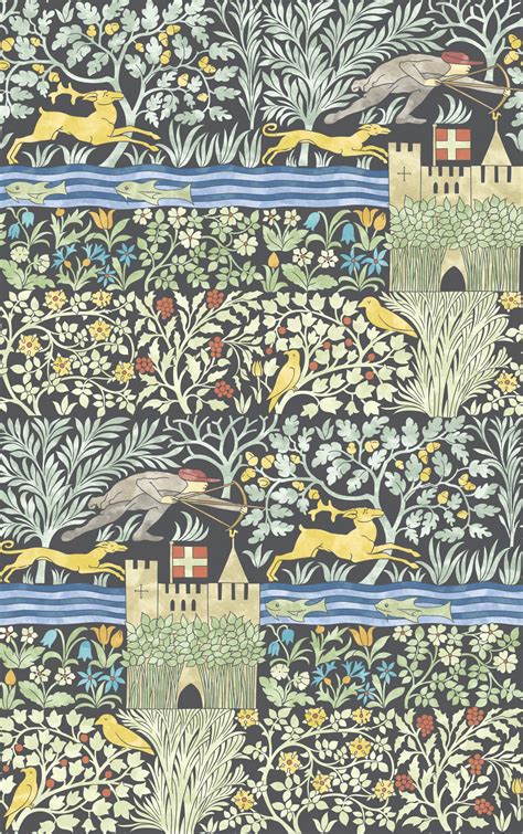 C.F.A Voysey - The Huntsman Wallpaper