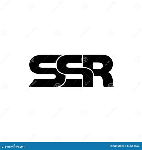 Letter SSR Simple Monogram Logo Icon Design. Stock Vector ...