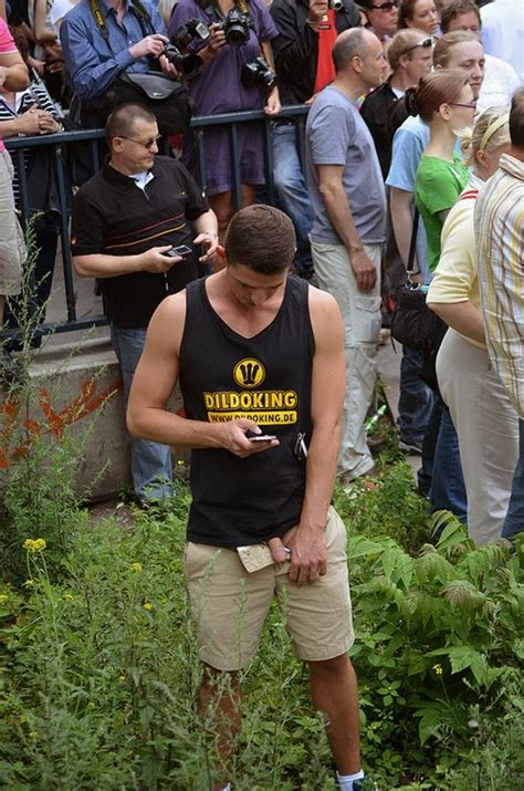 Gay Mans Pleasure Hot Men Take Their Cocks Out In Public