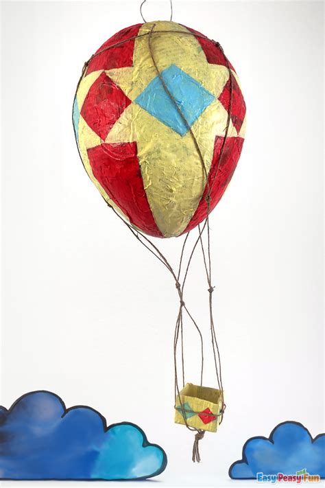 How To Make A Paper Mache Hot Air Balloon Easy Peasy And Fun