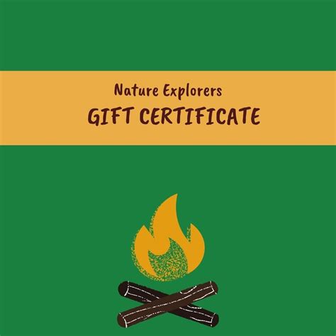 T Certificate For Nature Explorers — Nature Explorers