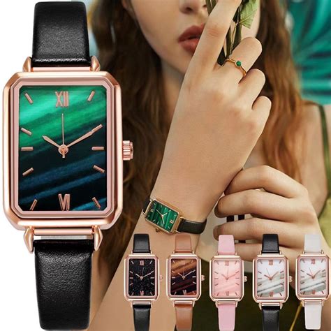 Jual Wbs Jam Tangan Wanita Quartz Analog Segi Casual Fashion Korea