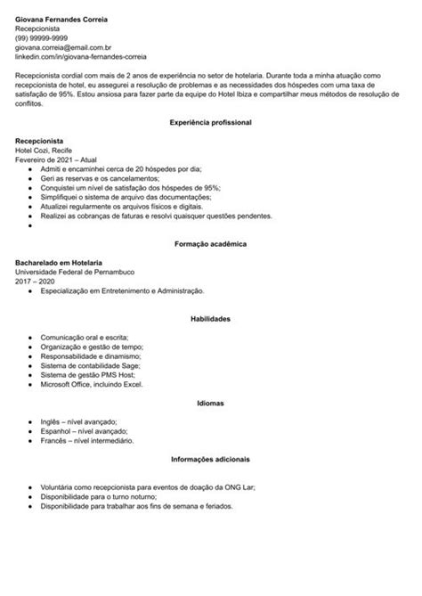 Frases Pronta Para Curriculo - 70 frases para usar no currículo: exemplos por seção