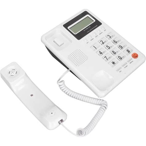 Téléphone Filaire Fixe de Bureau Fonction de Recomposition FSK DTMF