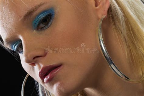Blonde Figure Model In A Studio Environment Stock Photo Image Of