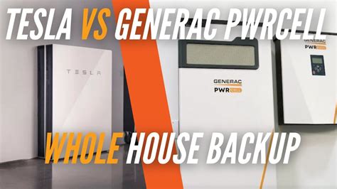 Tesla Powerwall II+ VS Generac PWRCell for Whole House Backup - YouTube