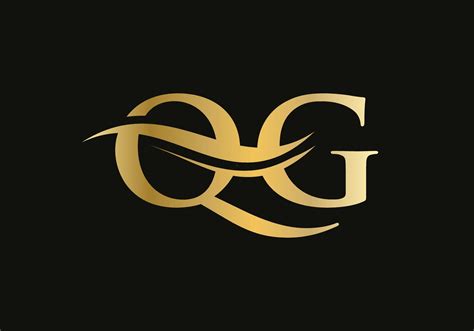 initial linked letter qg logo design modern letter qg logo design