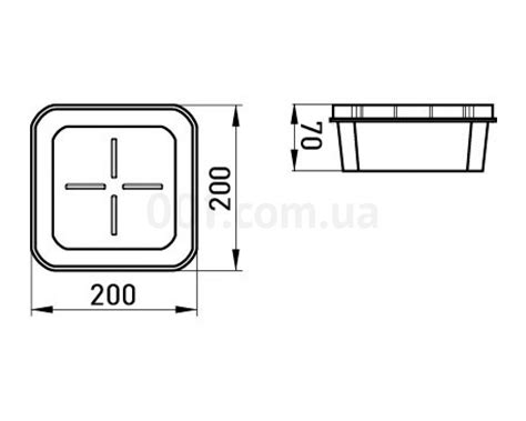 Коробка распределительная e.db.stand.200.200.70 гипсокартон E.NEXT ...