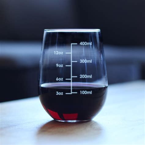 pyan wine measuring cup stemless wine glass engraved measurement