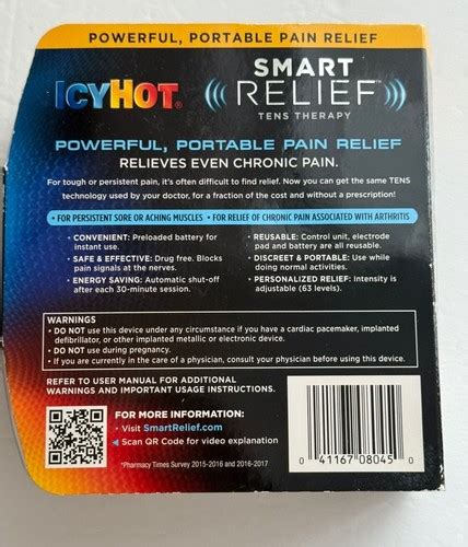 Icy Hot Smart Relief Tens Therapy Starter Kit 041167080450dt For Sale