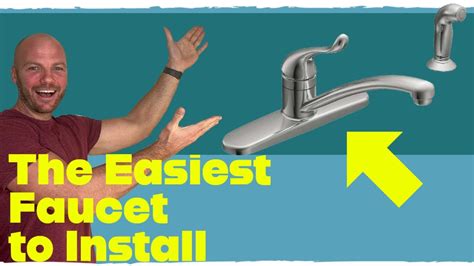 Install A Kitchen Faucet For Beginners Moen Adler Youtube