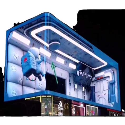 D Naked Eyes Outdoor Advertisement Show LED Screen Display Outdoor LED Display And D Video